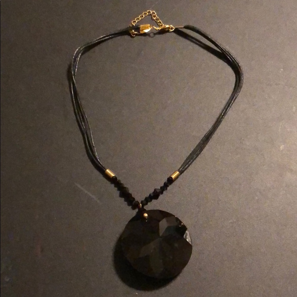 Black jewel necklace